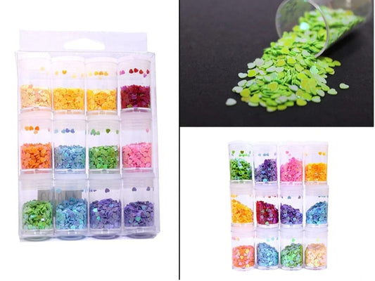 RAINBOW MIX HEART SET - chips Multicolor