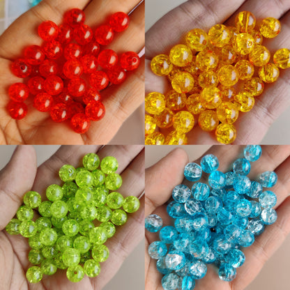 Multicolour holoshine beads for Rakhi & Bracelet