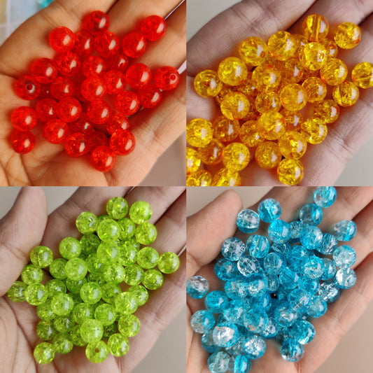 Multicolour holoshine beads for Rakhi & Bracelet