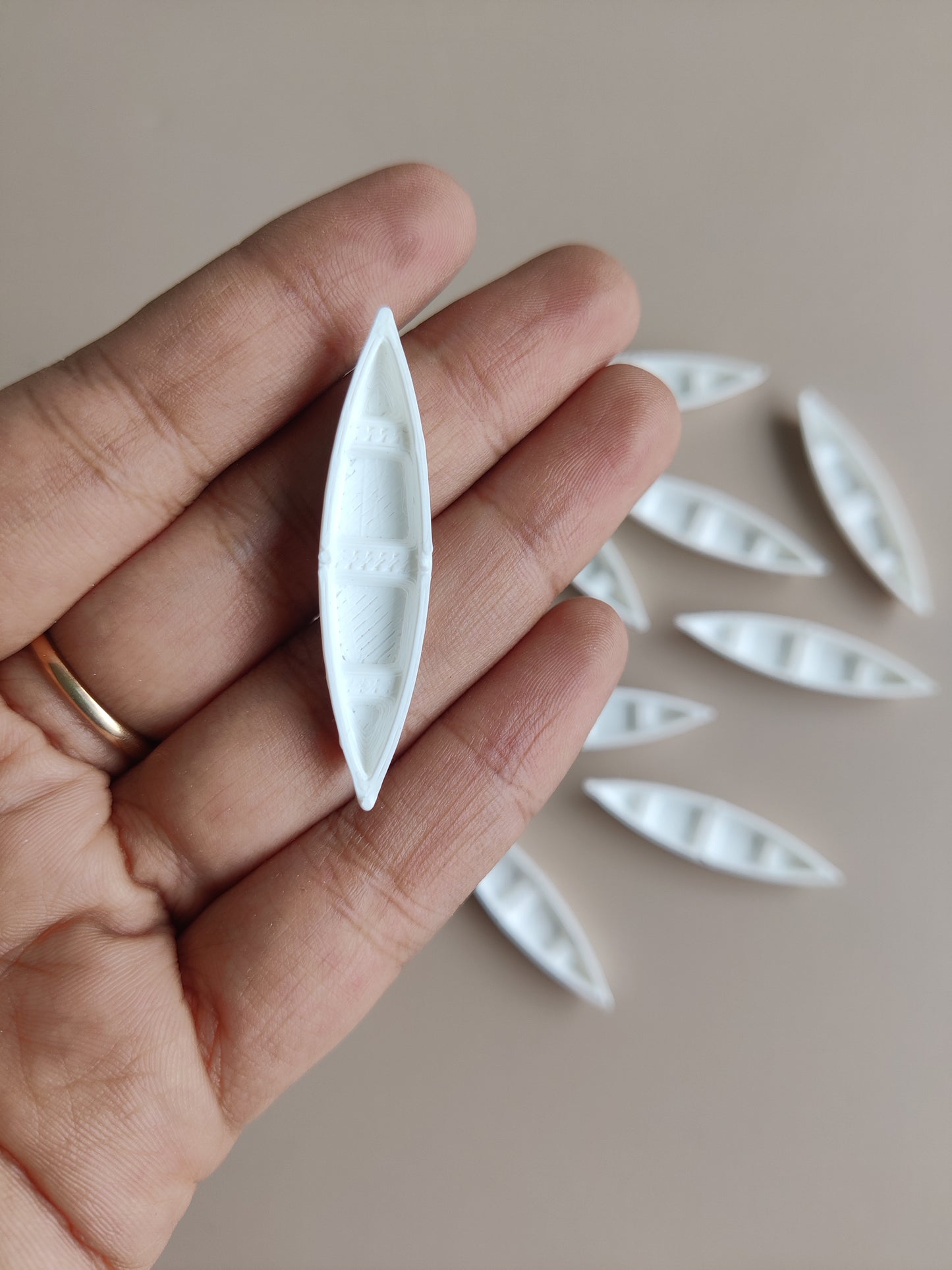 Lotus pond boat miniature