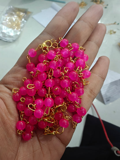 Moti / pearl bracelet rakhi chains - Multicolor