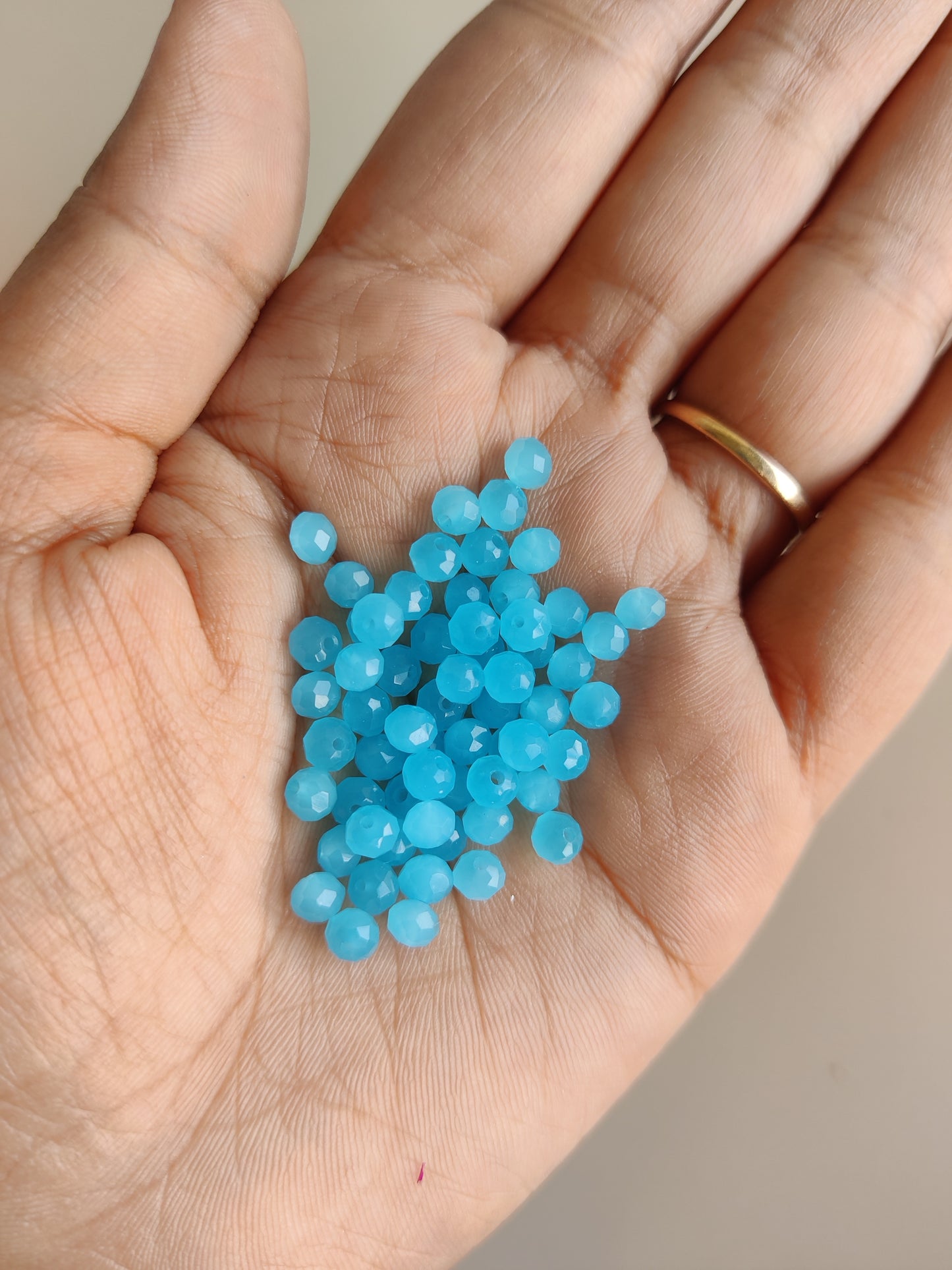 Diamond cut colourful beads small for Bracelet / Rakhi Making