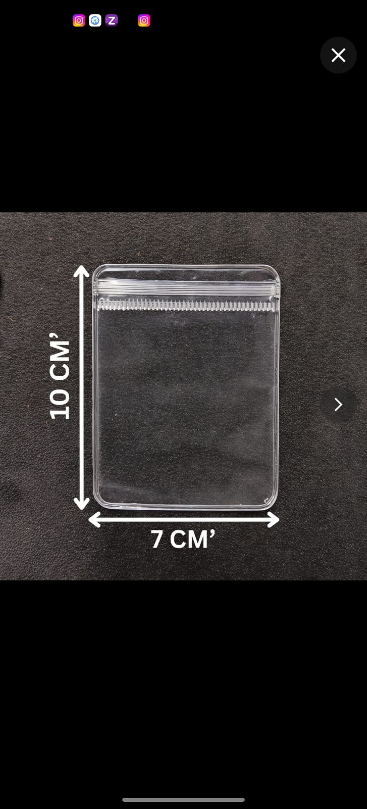 Transparent jewellery pouch