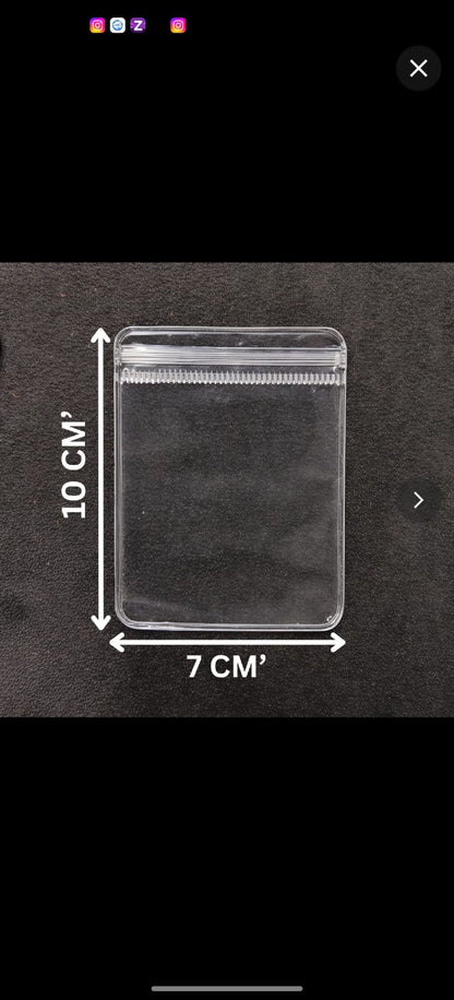Transparent jewellery pouch