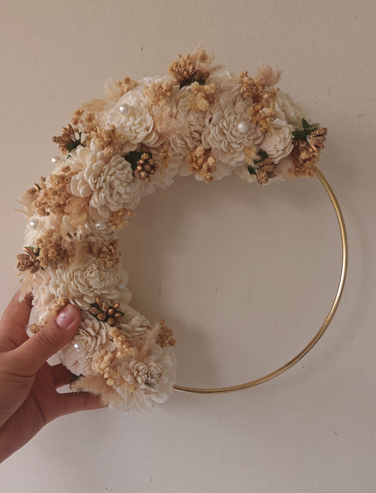 Decorated hoop - off white