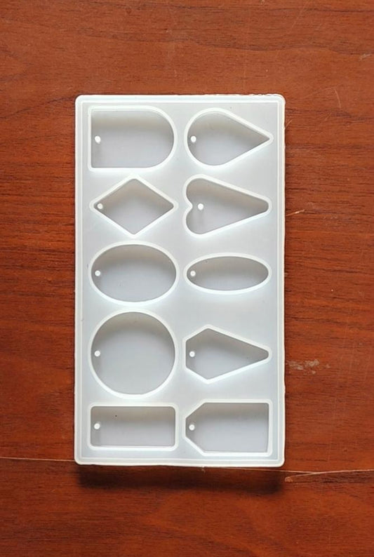 10 cavity Rectangle keychain Pendant & Jewellery Mould