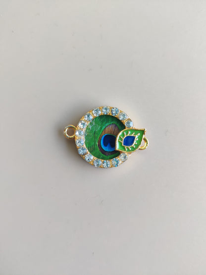 Peacock metal charms