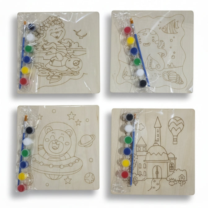 Wooden painting DIY kit