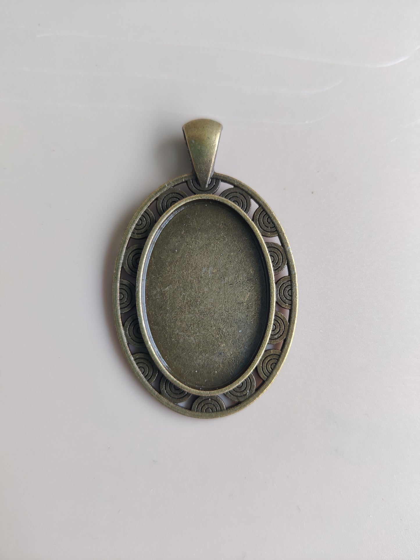 Vintage / Antique Bezel pendant- R