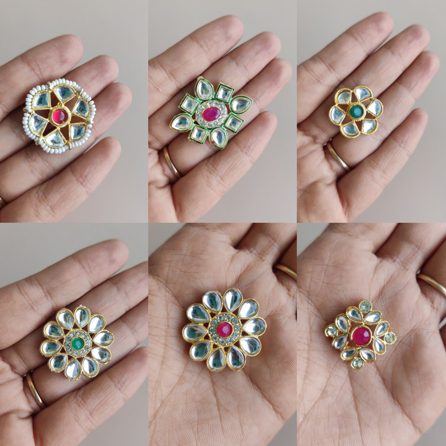 Kundan Rakhi Charms Beads