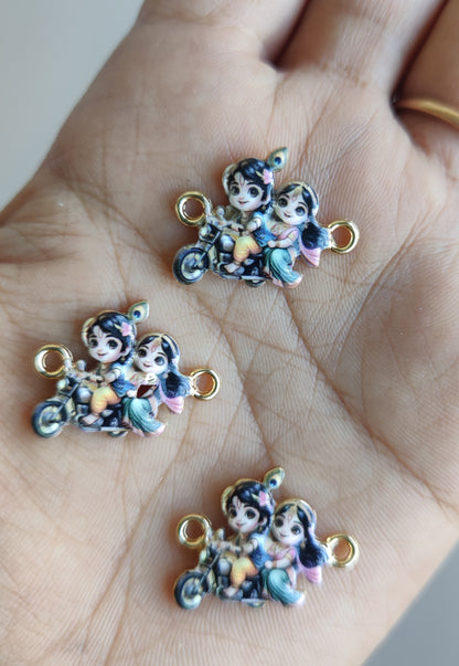 Radha Krishna Rakhi Charm