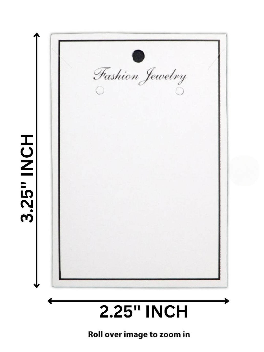 Jewelry packaging card with cover - B