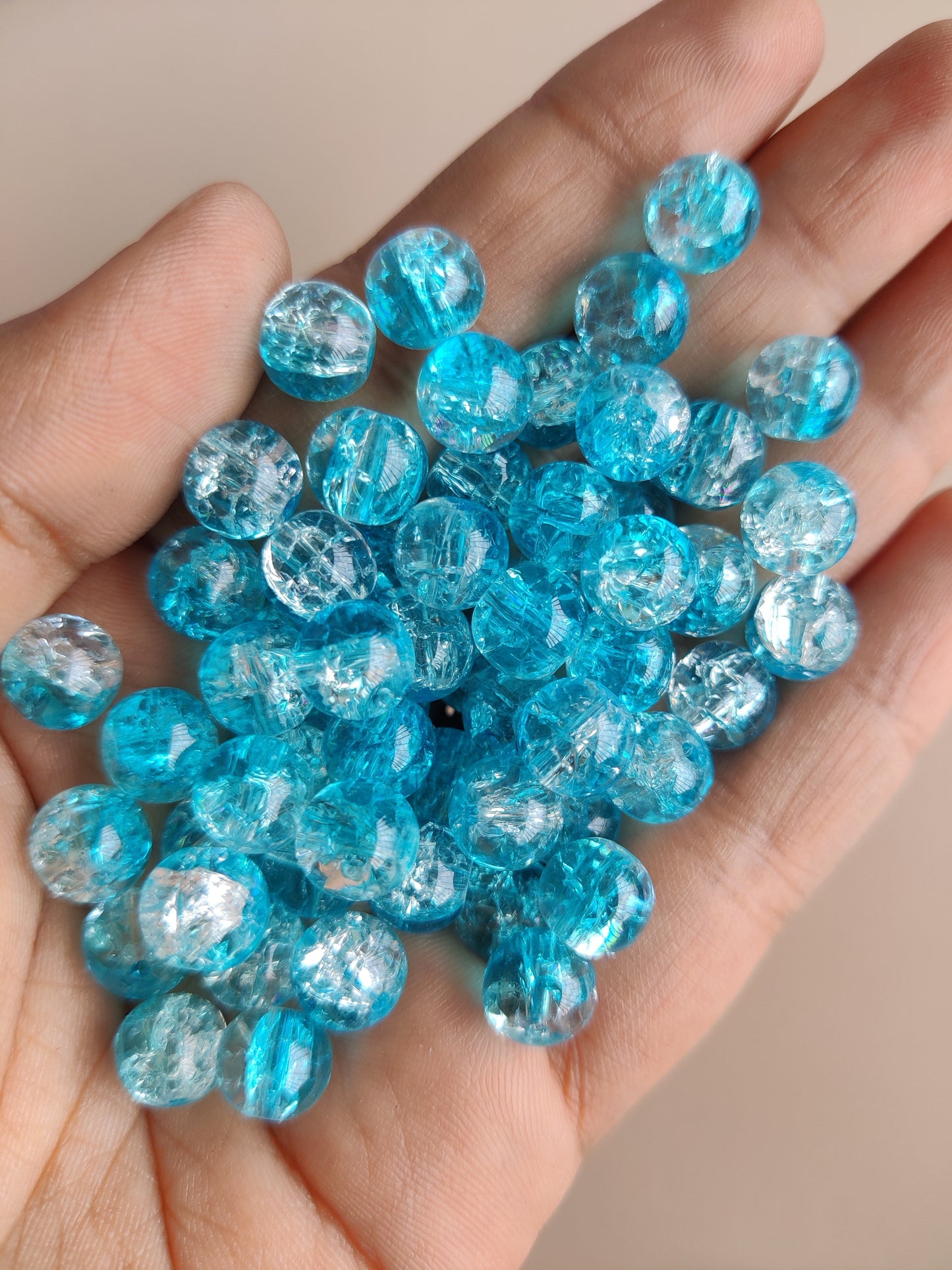 Multicolour holoshine dual shade beads for Rakhi & Bracelet