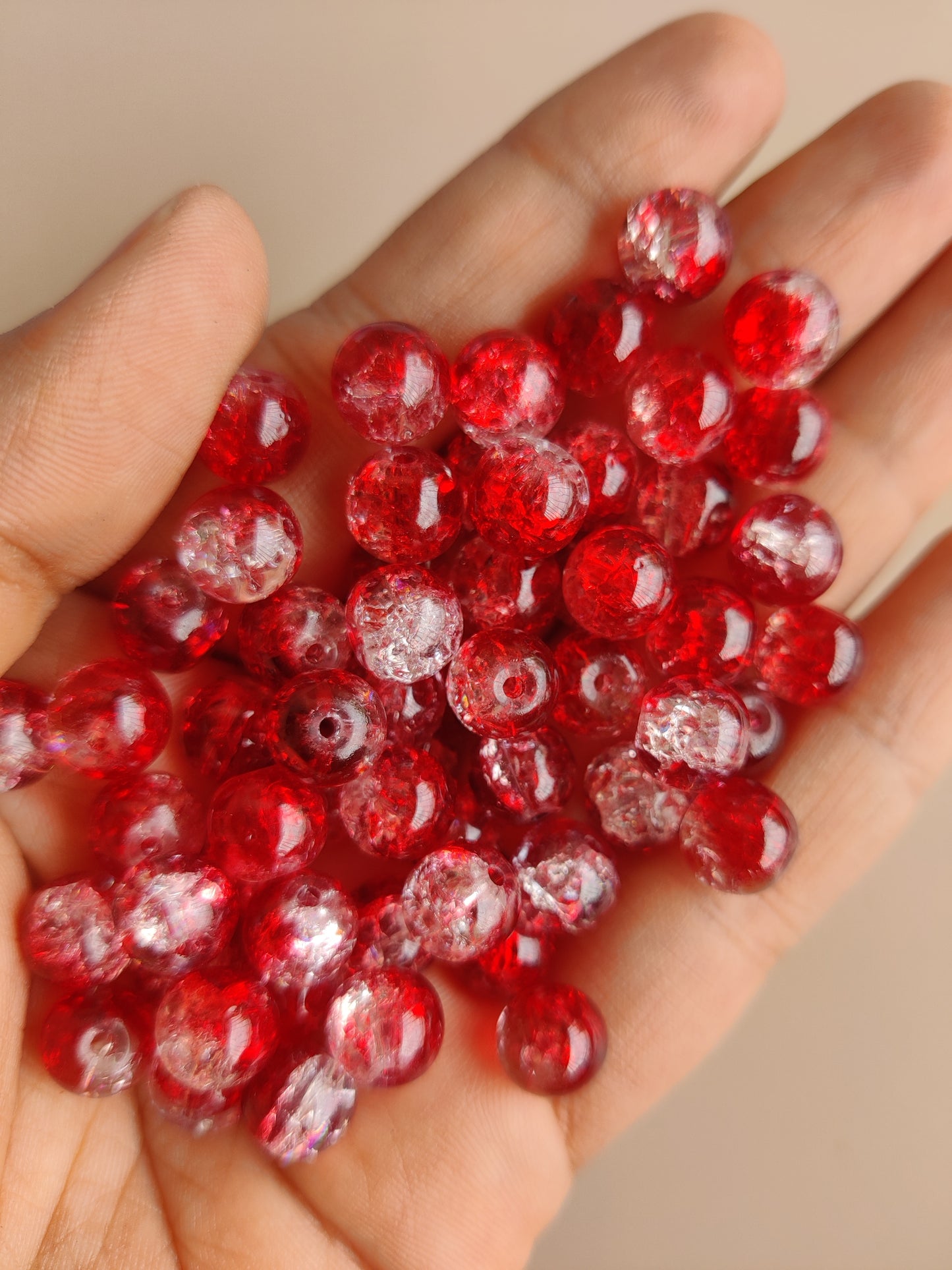 Multicolour holoshine dual shade beads for Rakhi & Bracelet