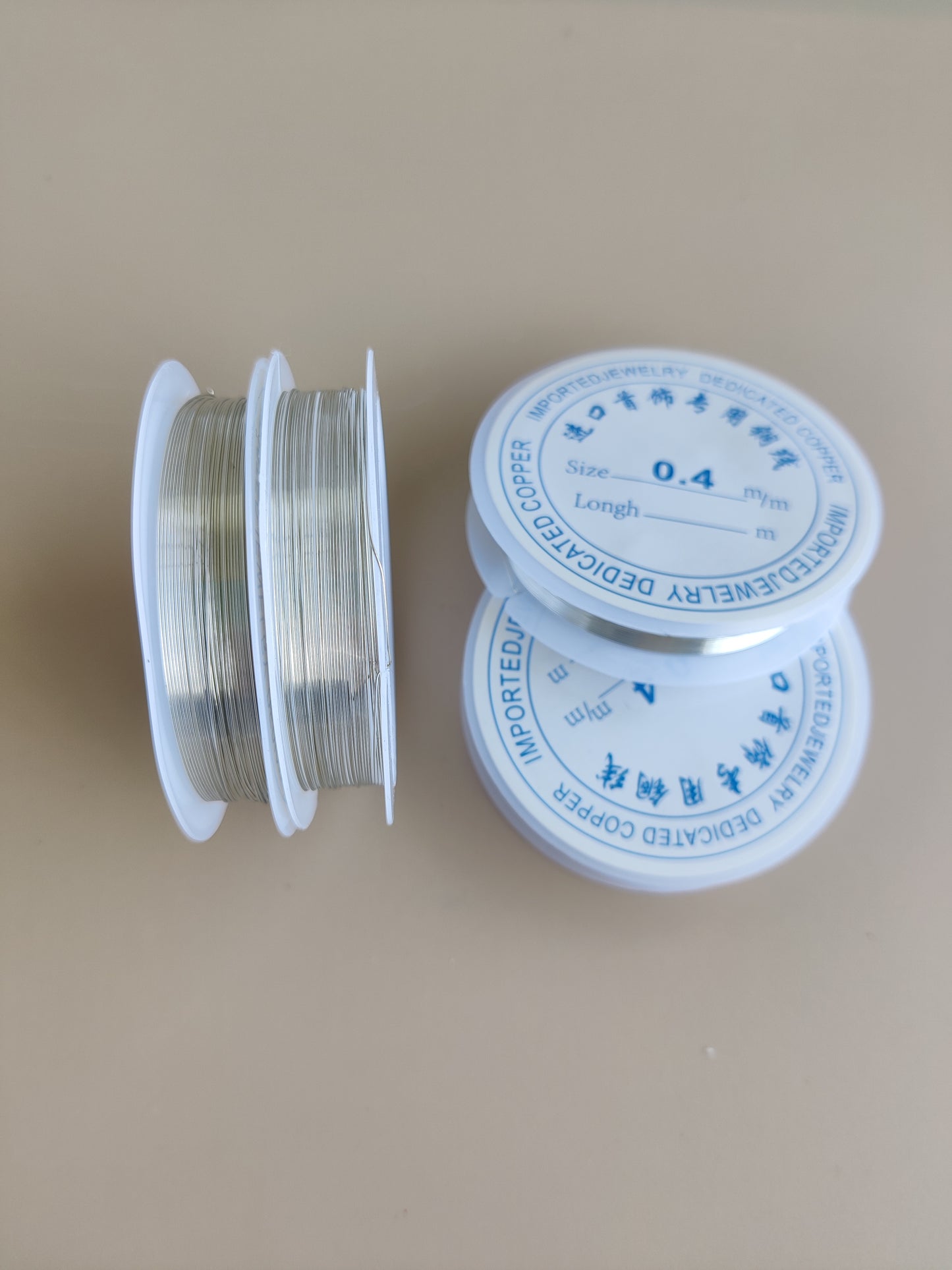 Metal wire for bracelet & Rakhi - Silver