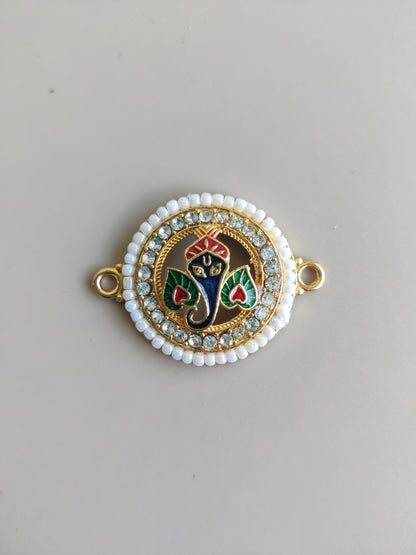 Ganesha round charm