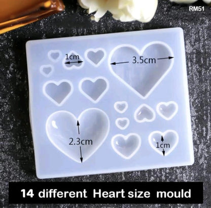 14 in 1 Heart mould Small