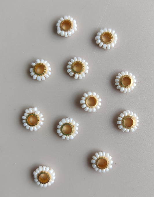 Pearl beads ring for rakhi/bracelet