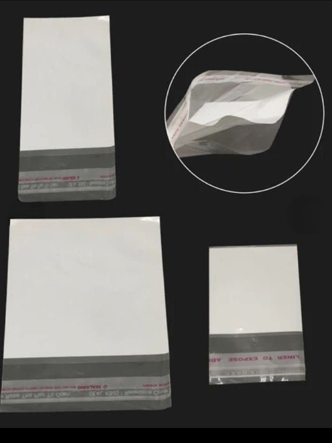 Packaging plastic with white background