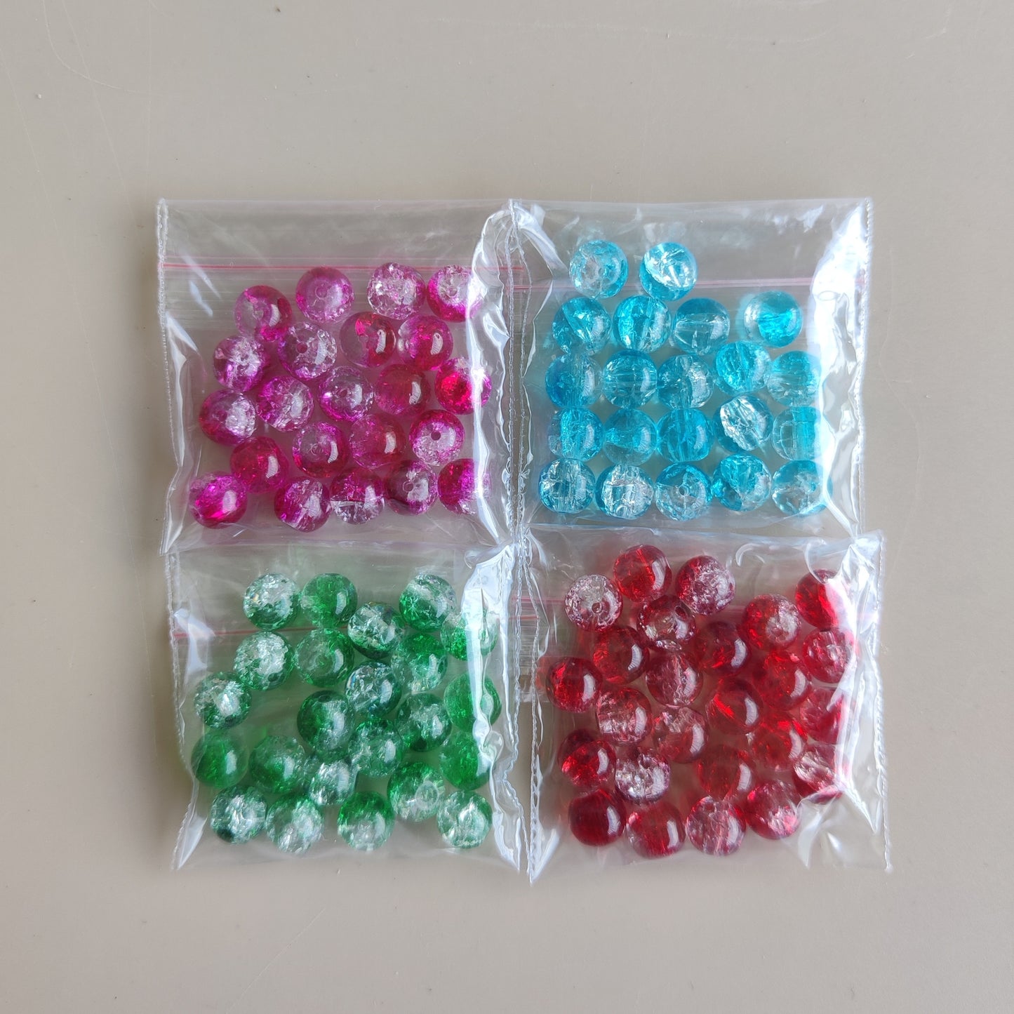 Multicolour holoshine dual shade beads for Rakhi & Bracelet