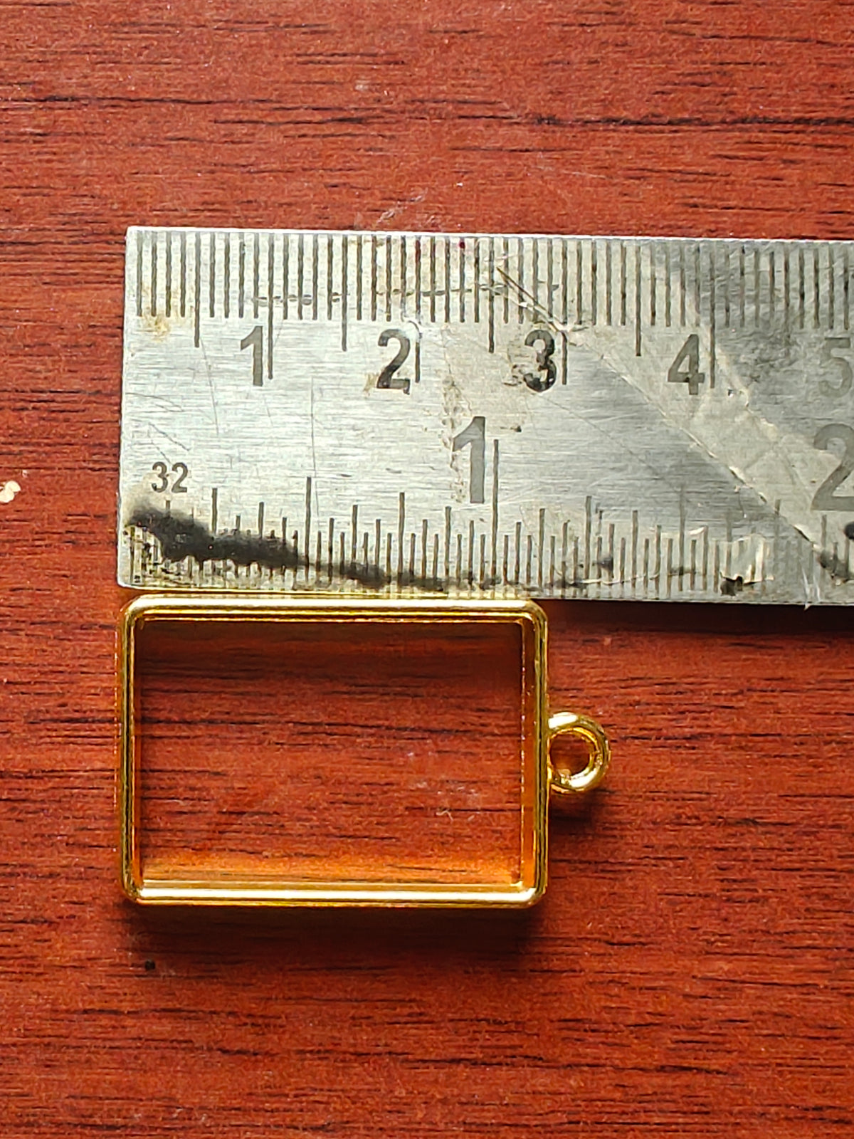 Rectangle pendant bezel - pack of 5