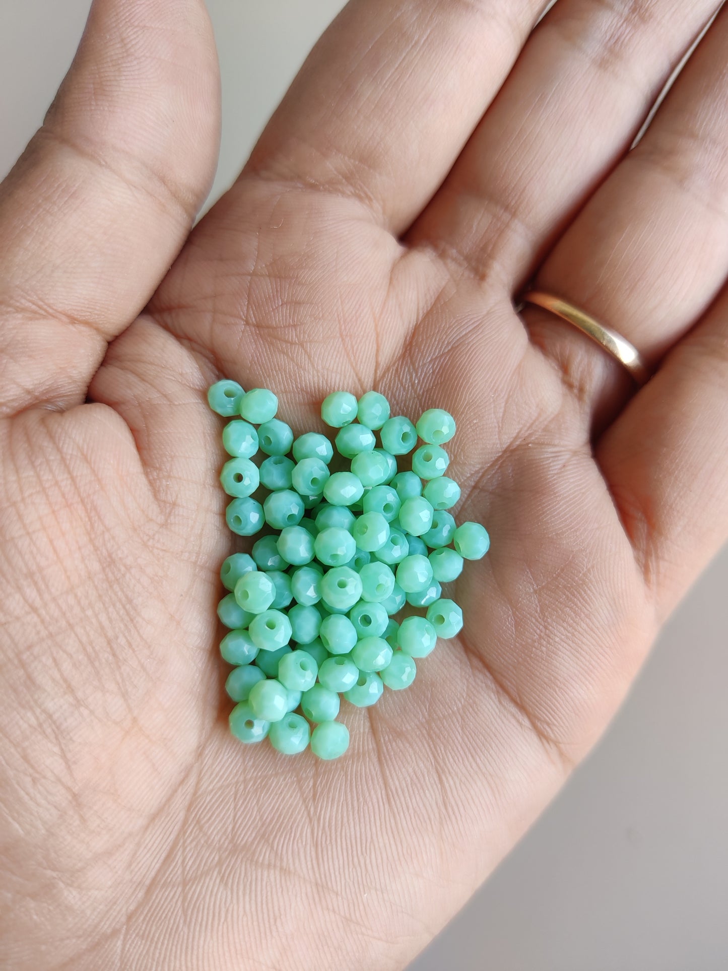 Diamond cut colourful beads small for Bracelet / Rakhi Making