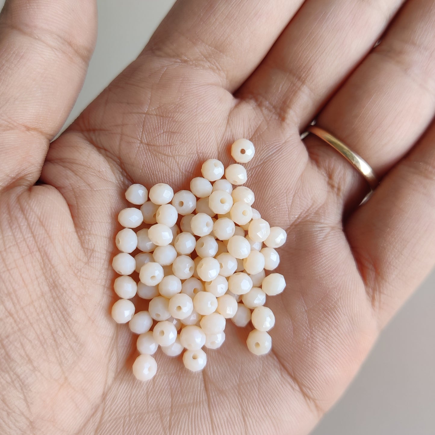 Diamond cut colourful beads small for Bracelet / Rakhi Making