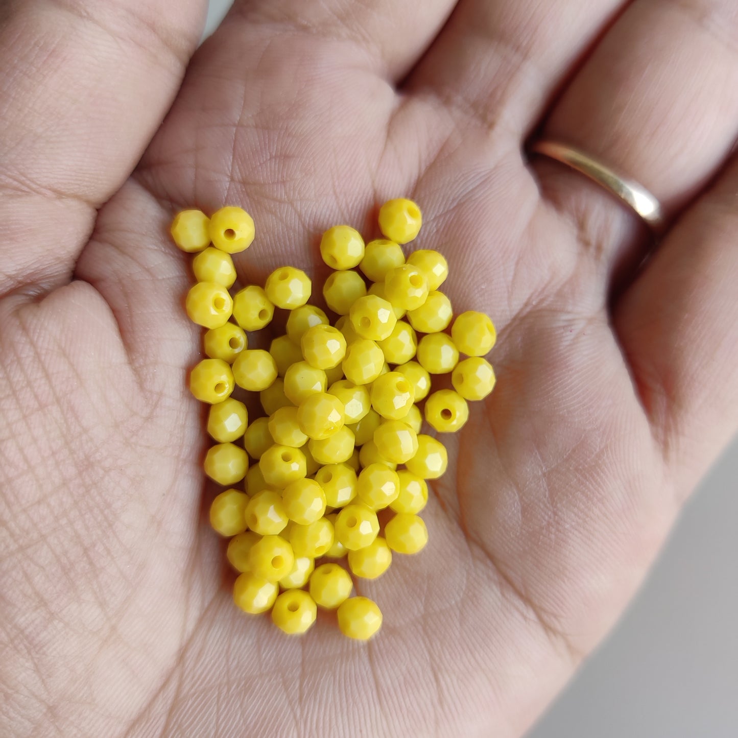 Diamond cut colourful beads small for Bracelet / Rakhi Making