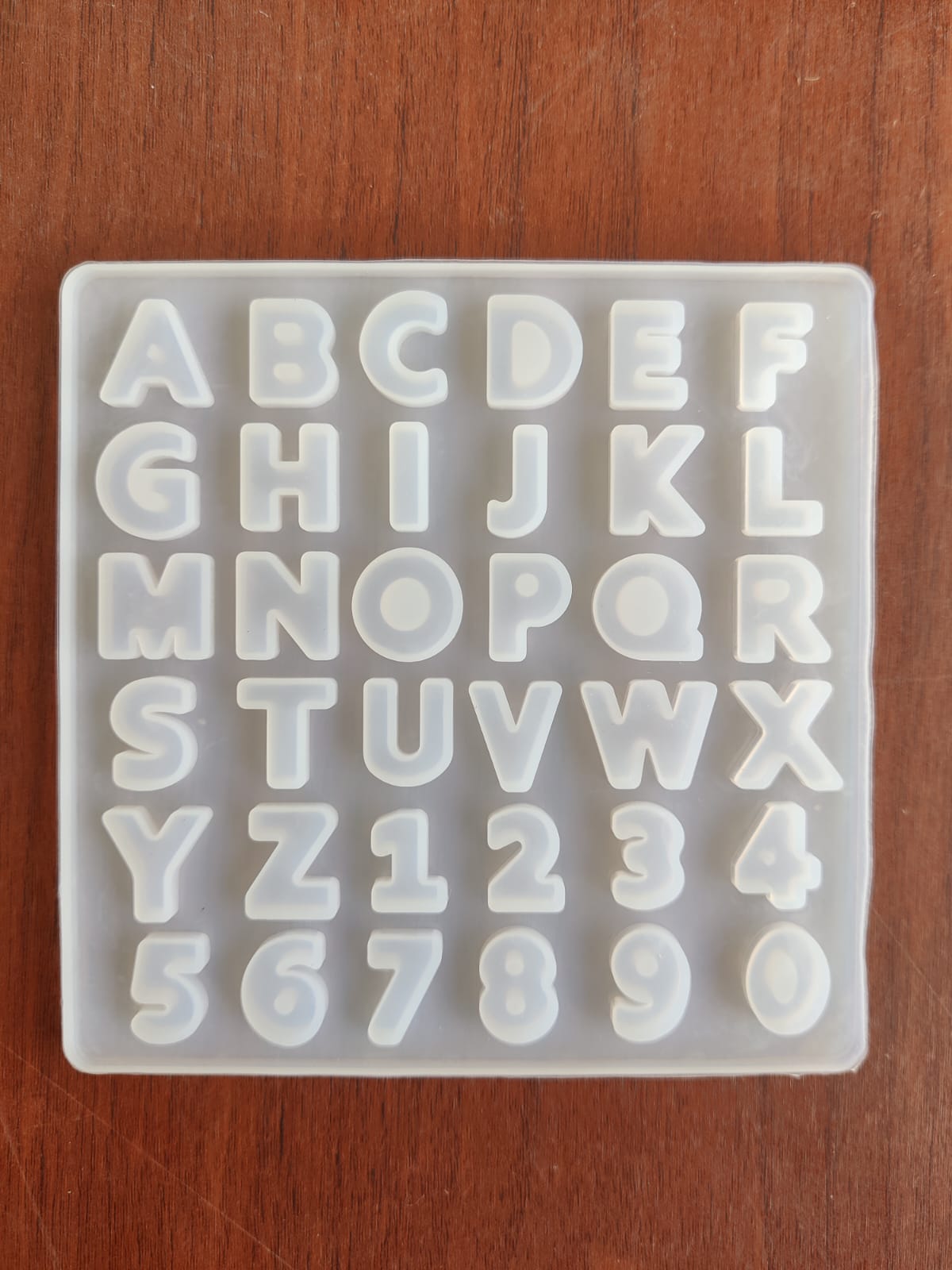Small Alphabet Abcd & 1234 mould