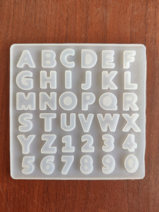 Small Alphabet Abcd & 1234 mould