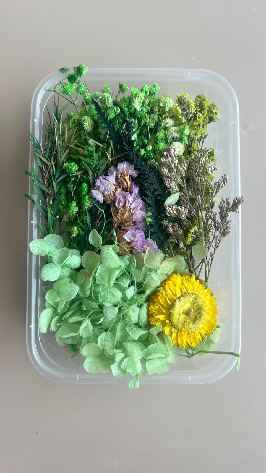 Dry flowers box