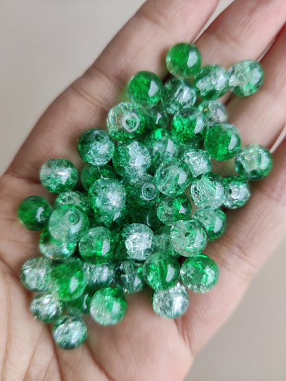 Multicolour holoshine dual shade beads for Rakhi & Bracelet