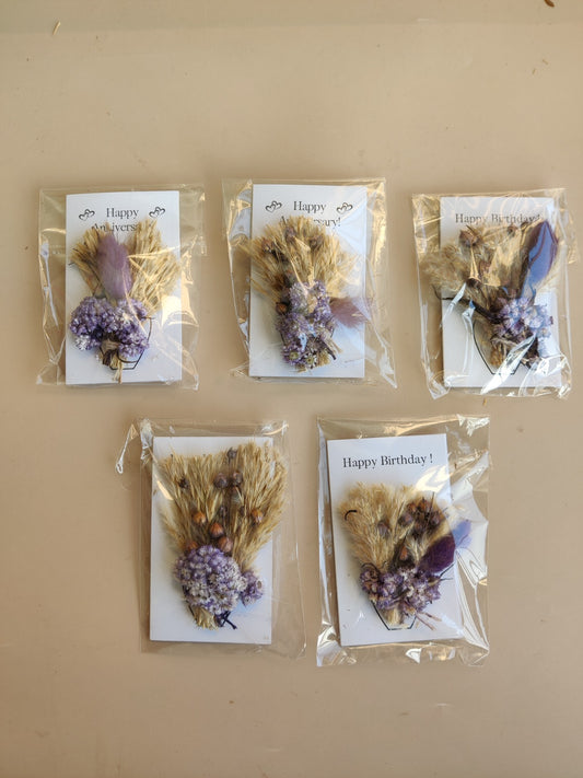 Flower bunch, gift card, flower bouquet - Lavender