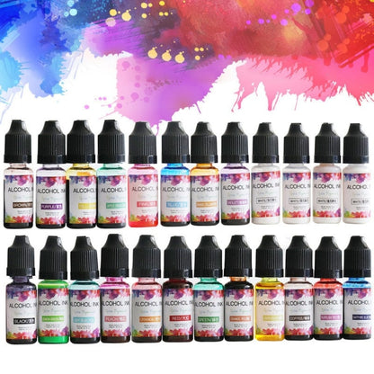Transparent Pigment/ Alcohol Ink 24pcs Set
