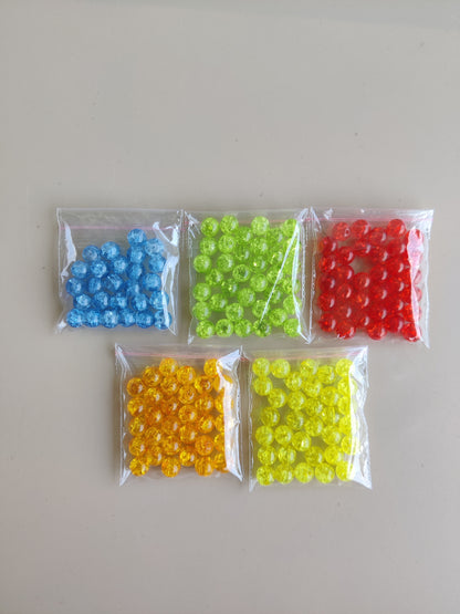 Multicolour holoshine beads for Rakhi & Bracelet