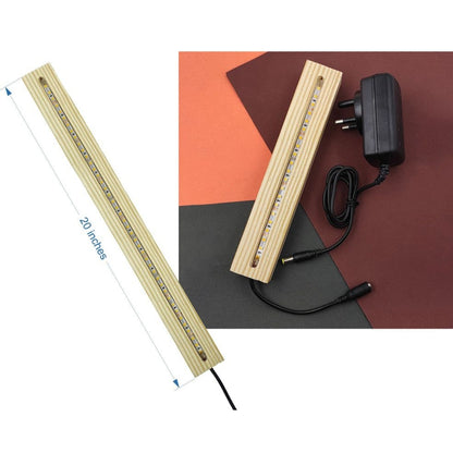 LED Wooden Name Stand with Adaptor