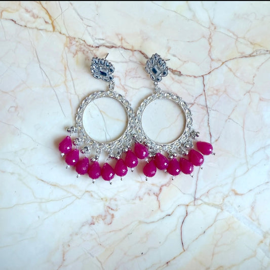 Earrings/Jhumka  - Pink C