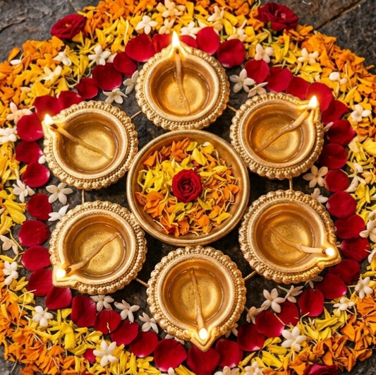 Diya holder 6 inch- Urli
