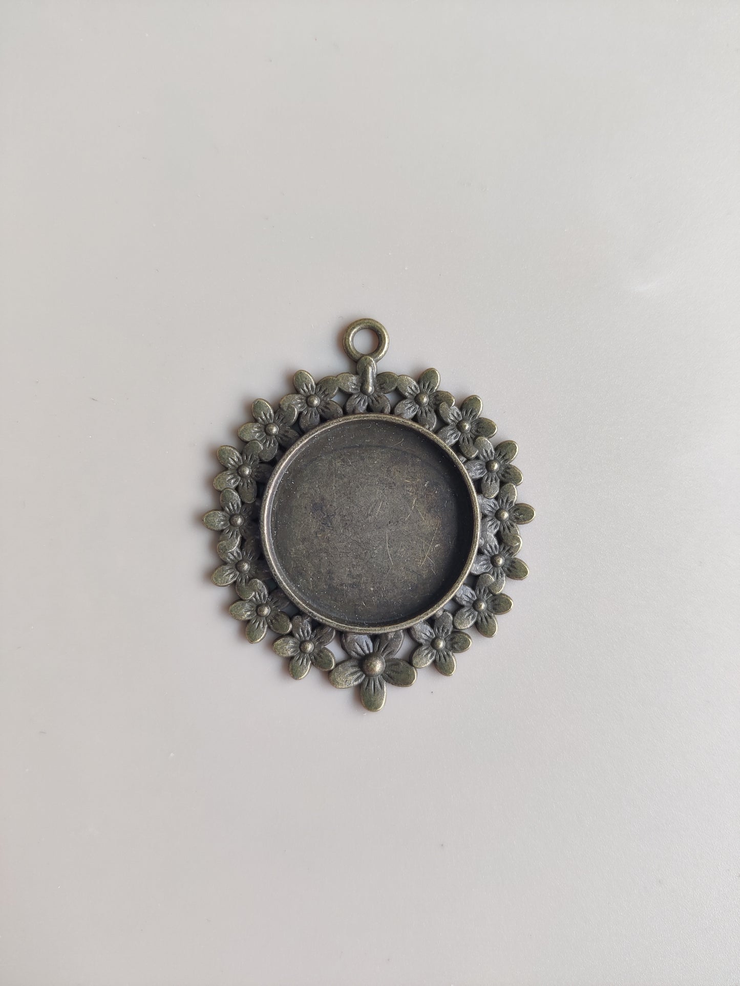 Vintage / Antique Bezel pendant- C