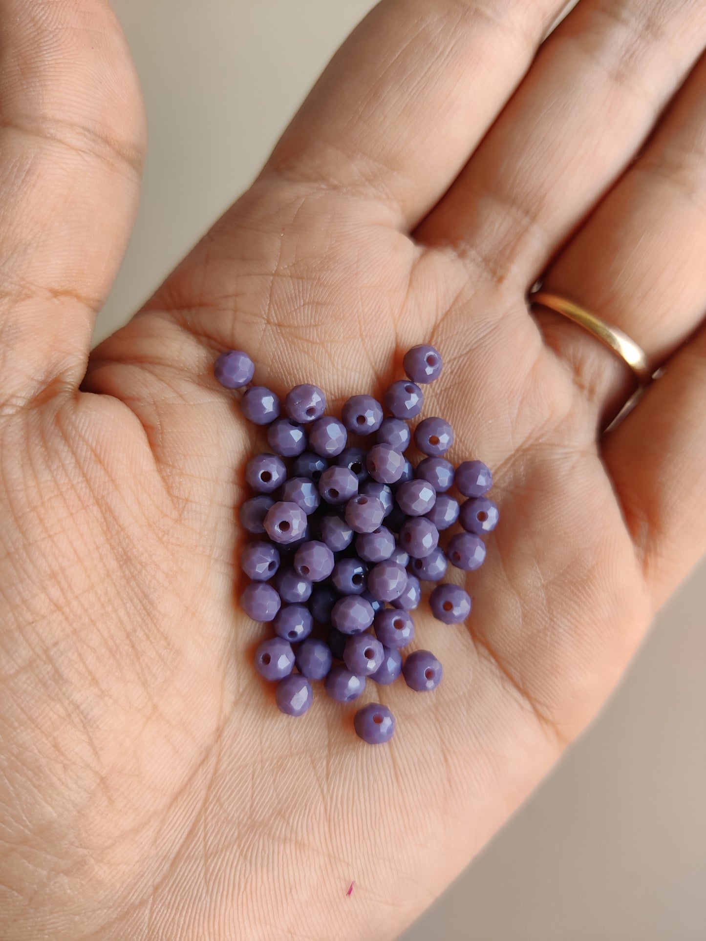 Diamond cut colourful beads small for Bracelet / Rakhi Making