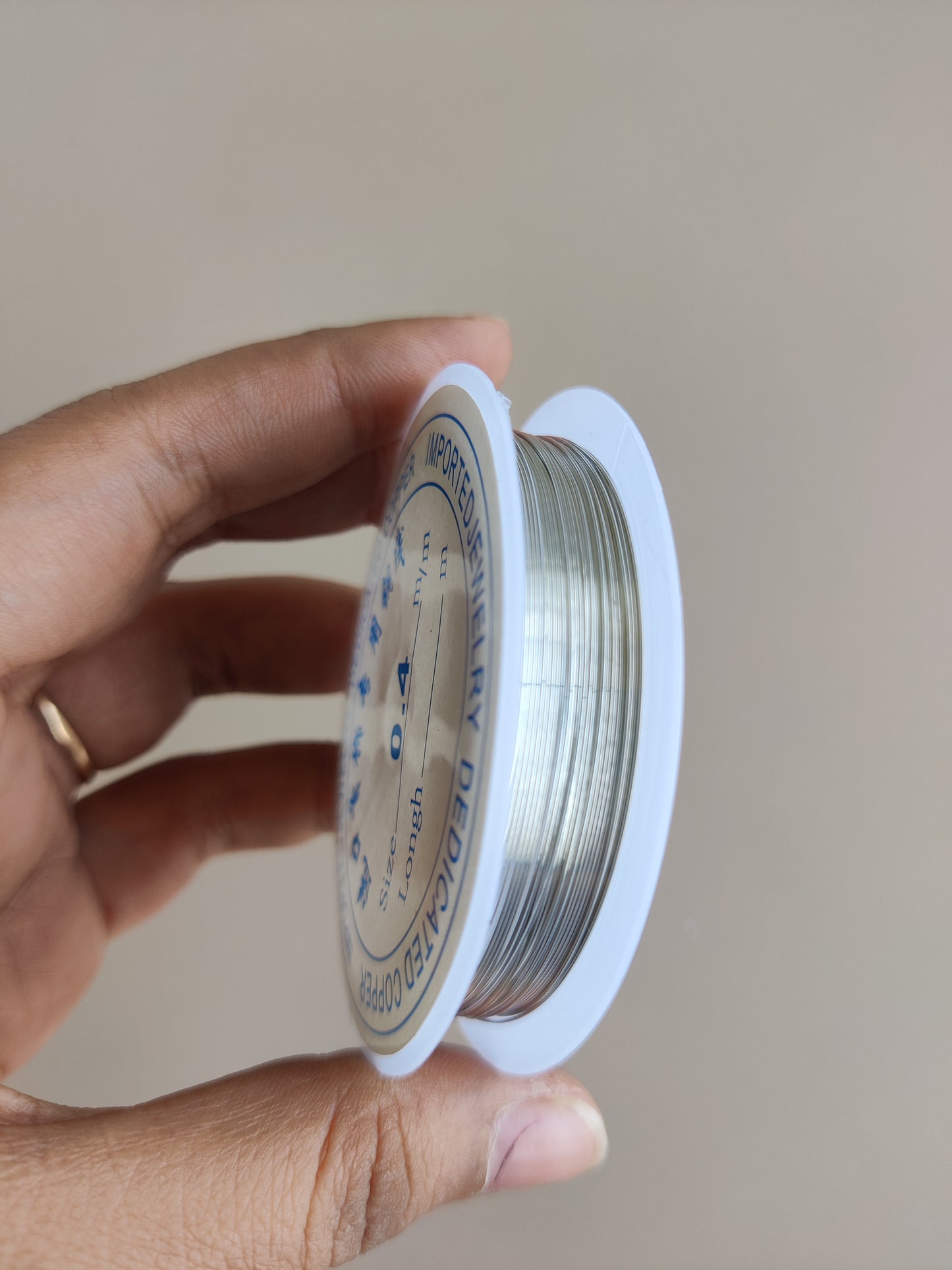 Metal wire for bracelet & Rakhi - Silver