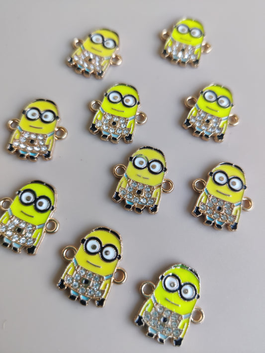 Minion Cartoon stone Charms