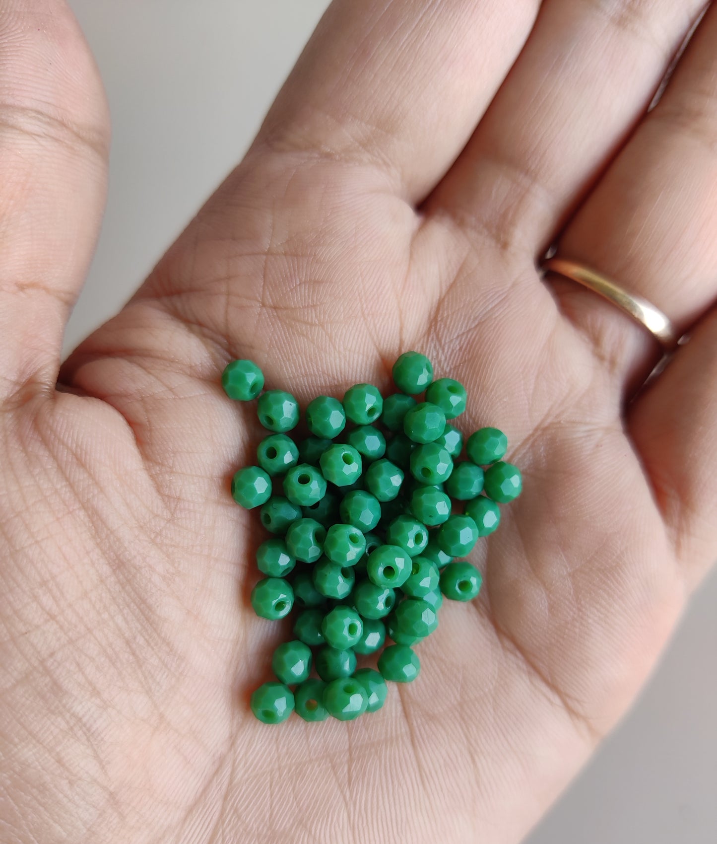 Diamond cut colourful beads small for Bracelet / Rakhi Making