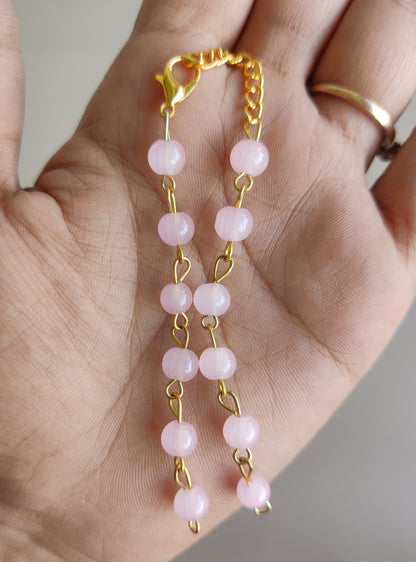 Moti bracelet rakhi chains - Multicolor