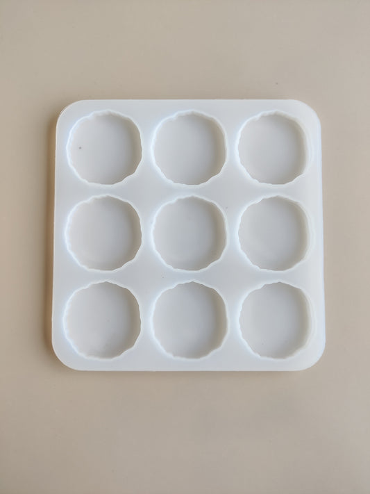 9 cavity agate keychain pendant mould